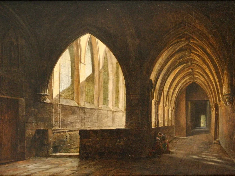 1777-Louis de Forbin - Interno del chiostro della cattedrale di Saint-Sauveur ad Aix